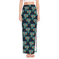Indian Tribal Elephant Pattern Print High Slit Maxi Skirt