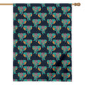 Indian Tribal Elephant Pattern Print House Flag