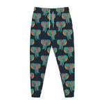 Indian Tribal Elephant Pattern Print Jogger Pants
