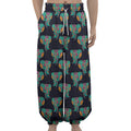 Indian Tribal Elephant Pattern Print Lantern Pants