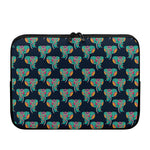 Indian Tribal Elephant Pattern Print Laptop Sleeve