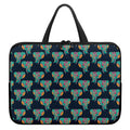 Indian Tribal Elephant Pattern Print Laptop Sleeve With Handle