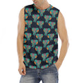 Indian Tribal Elephant Pattern Print Men's Fitness Tank Top