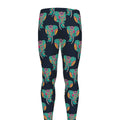 Indian Tribal Elephant Pattern Print Men's Leggings