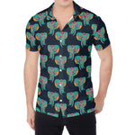 Indian Tribal Elephant Pattern Print Men's Shirt