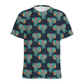 Indian Tribal Elephant Pattern Print Men's Athletic T-Shirt