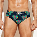 Indian Tribal Elephant Pattern Print Men's Swim Briefs
