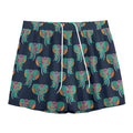 Indian Tribal Elephant Pattern Print Mesh Shorts