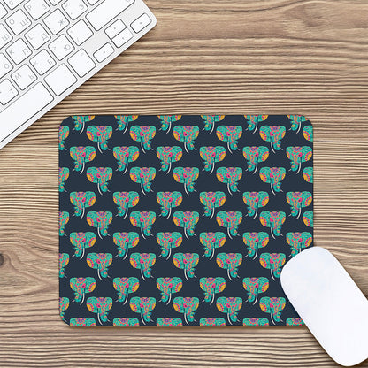 Indian Tribal Elephant Pattern Print Mouse Pad