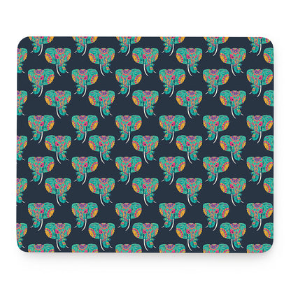 Indian Tribal Elephant Pattern Print Mouse Pad