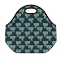 Indian Tribal Elephant Pattern Print Neoprene Lunch Bag