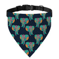 Indian Tribal Elephant Pattern Print Over The Collar Dog Bandana