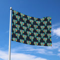 Indian Tribal Elephant Pattern Print Polyester Flag