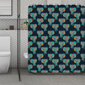 Indian Tribal Elephant Pattern Print Polyester Shower Curtain