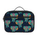 Indian Tribal Elephant Pattern Print Portable Lunch Bag