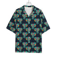 Indian Tribal Elephant Pattern Print Rayon Hawaiian Shirt