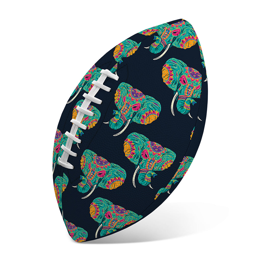 Indian Tribal Elephant Pattern Print Rugby Ball