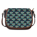 Indian Tribal Elephant Pattern Print Saddle Bag