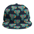 Indian Tribal Elephant Pattern Print Snapback Cap