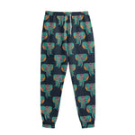 Indian Tribal Elephant Pattern Print Sweatpants