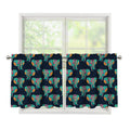 Indian Tribal Elephant Pattern Print Tier Curtains