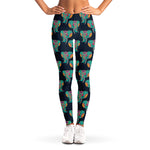 Indian Tribal Elephant Pattern Print Women's Leggings