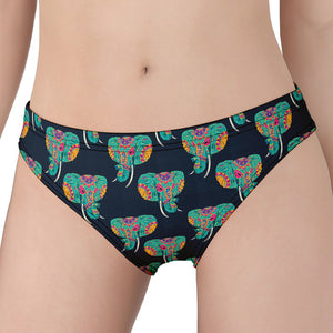 Indian Tribal Elephant Pattern Print Women's Panties