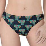 Indian Tribal Elephant Pattern Print Women's Thong