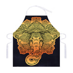 Indian Tribal Spiritual Elephant Print Adjustable Apron