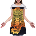 Indian Tribal Spiritual Elephant Print Adjustable Apron