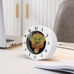 Indian Tribal Spiritual Elephant Print Alarm Clock