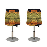 Indian Tribal Spiritual Elephant Print Bar Stool Covers