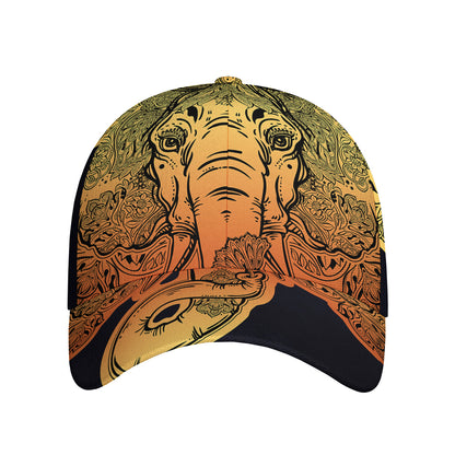 Indian Tribal Spiritual Elephant Print Baseball Cap