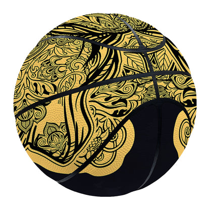 Indian Tribal Spiritual Elephant Print Basketball