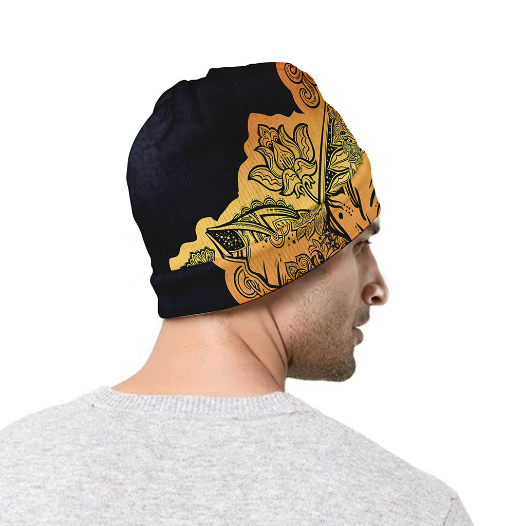 Indian Tribal Spiritual Elephant Print Beanie