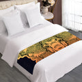 Indian Tribal Spiritual Elephant Print Bed Runner