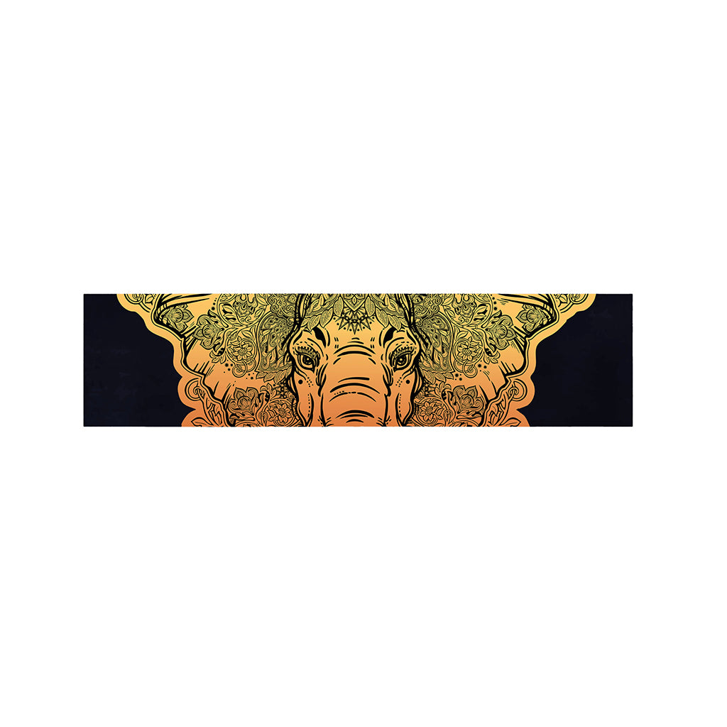 Indian Tribal Spiritual Elephant Print Bed Runner