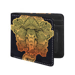 Indian Tribal Spiritual Elephant Print Bifold Wallet