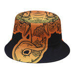 Indian Tribal Spiritual Elephant Print Bucket Hat