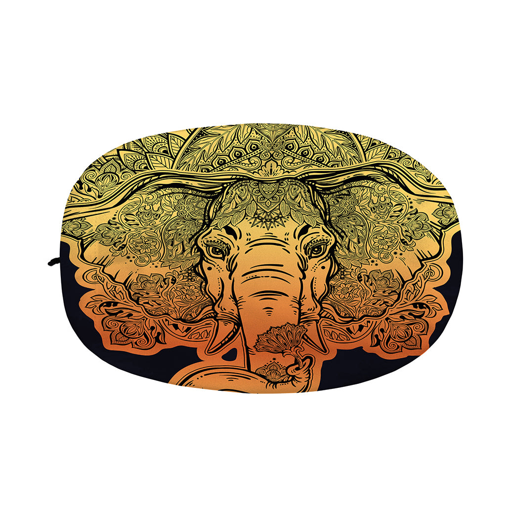 Indian Tribal Spiritual Elephant Print Car Side Mirror Covers