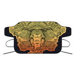 Indian Tribal Spiritual Elephant Print Car Windshield Snow Cover