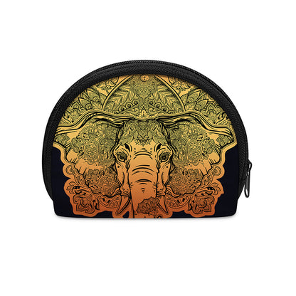Indian Tribal Spiritual Elephant Print Coin Purse