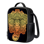 Indian Tribal Spiritual Elephant Print Crossbody Lunch Bag