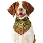 Indian Tribal Spiritual Elephant Print Dog Bandana