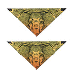 Indian Tribal Spiritual Elephant Print Dog Bandana