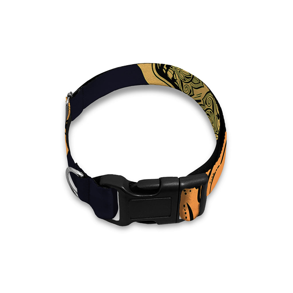 Indian Tribal Spiritual Elephant Print Dog Collar