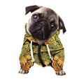 Indian Tribal Spiritual Elephant Print Dog Zip Up Hoodie