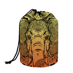 Indian Tribal Spiritual Elephant Print Drawstring Makeup Bag