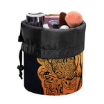 Indian Tribal Spiritual Elephant Print Drawstring Makeup Bag