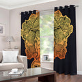Indian Tribal Spiritual Elephant Print Extra Wide Grommet Curtains